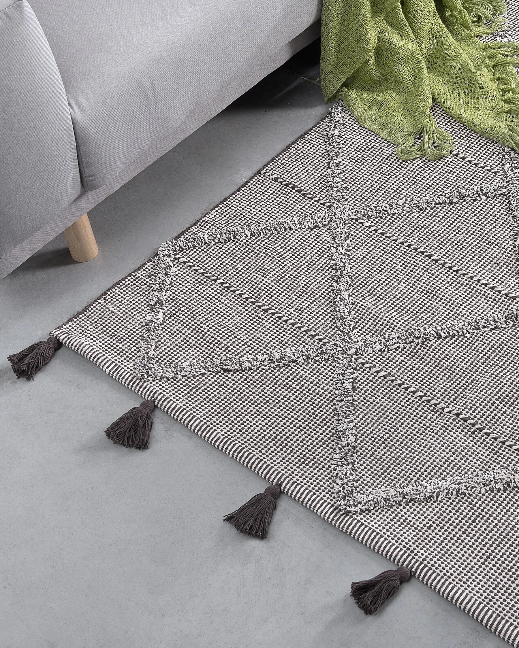 Rug TUZLA Brown 140 x 200 cm Cotton_747686