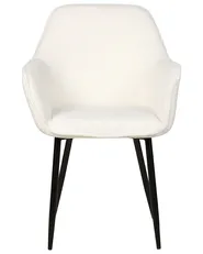 Set of 2 Dining Chairs ALDEN II Boucle White_877504