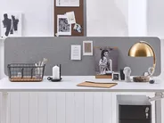 Desk Screen WALLY 160 x 40 cm Light Grey_800705