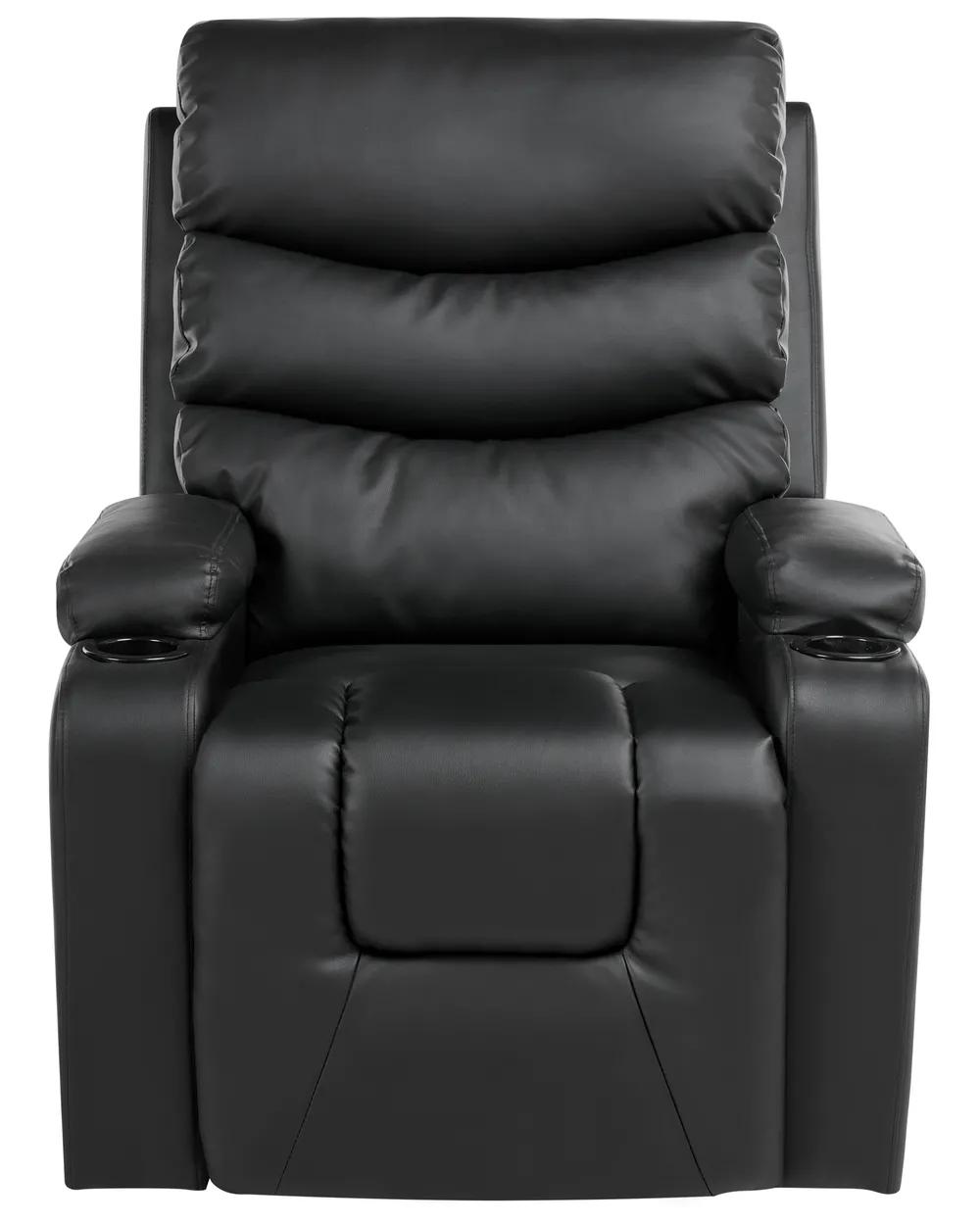 Electric Recliner Chair ETER Faux Leather Black_1003055