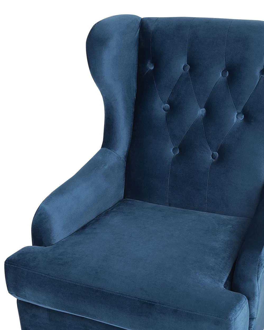 Wingback Chair ALTA Velvet Dark Blue_749409
