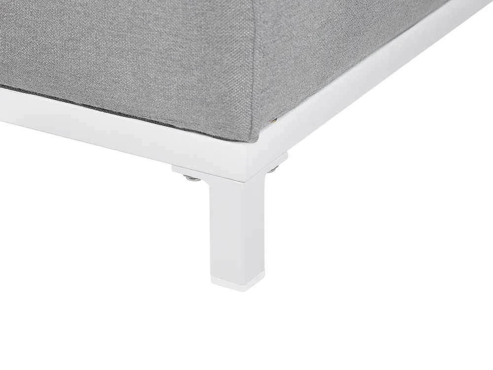 Garden Lounge Set with Table 5 Seater ROVIGO Light Grey_863123