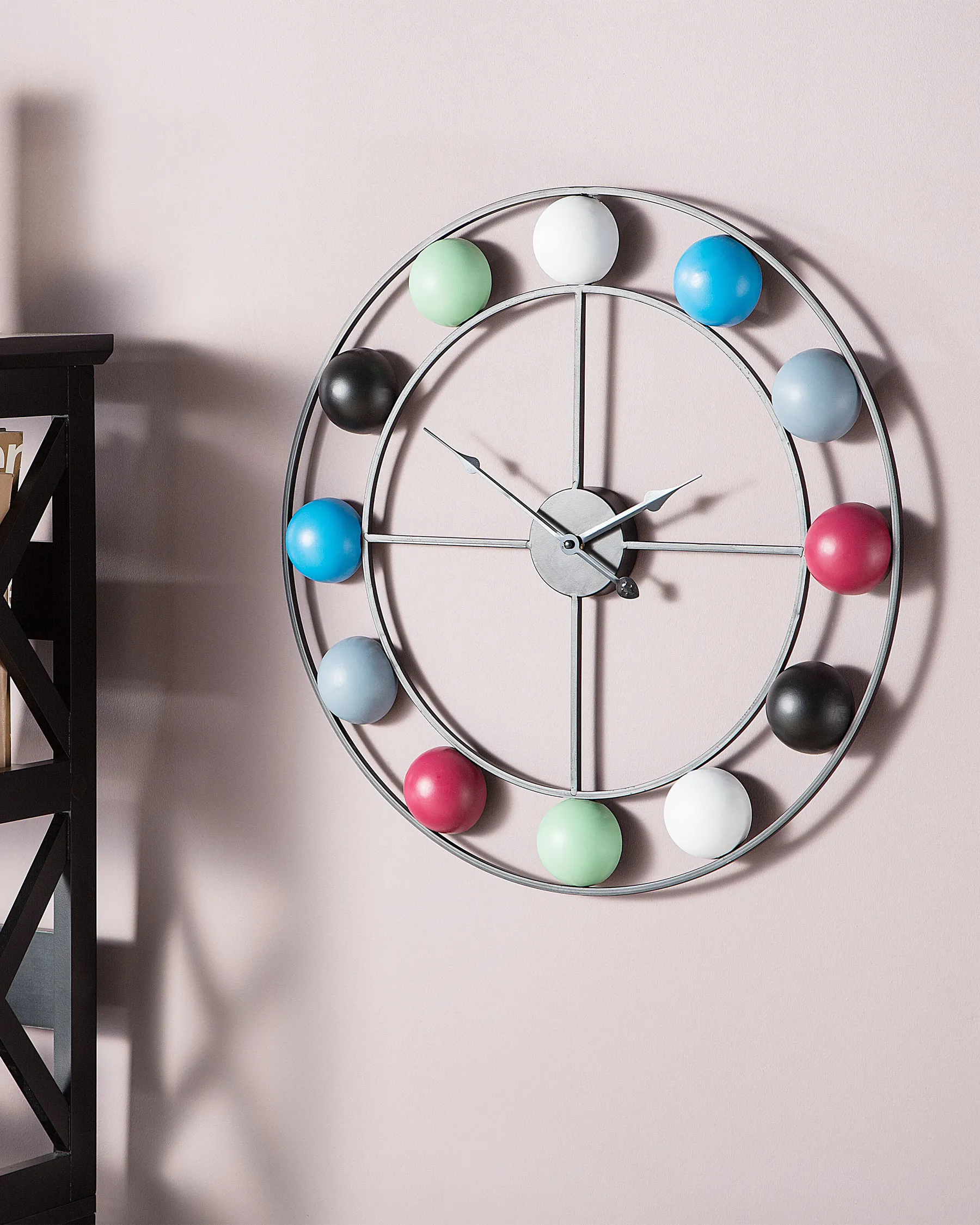 Wall Clock REIDEN 56 cm Metal Multicolour_732063