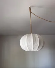 Pendant Lamp OKER Fabric White_1165091