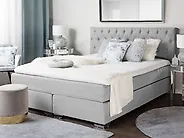 Divan Bed Fabric DUCHESS 160 x 200 cm (EU King Size) Light Grey_1177833