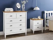 5 Drawer Chest SHILLINGTON Pine Wood White_966238