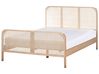 Bed Pine Wood GONFARON 140 x 200 cm (EU Double) Light Brown