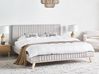 Bed Chenille TALENCE 180 x 200 cm (EU Super King) Light Grey