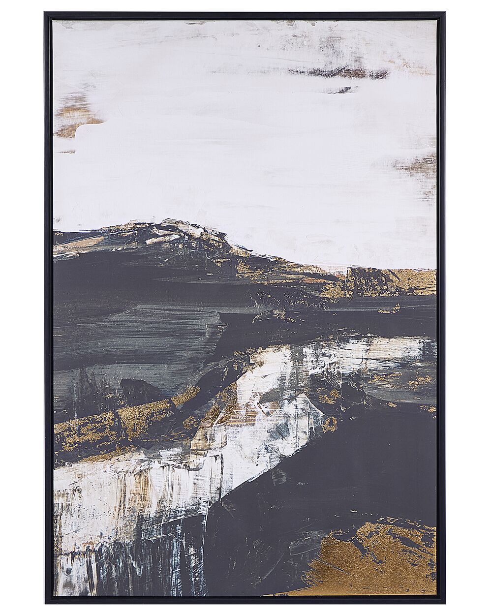 Tavla STATTE 63 x 93 cm Abstrakt motiv Svart