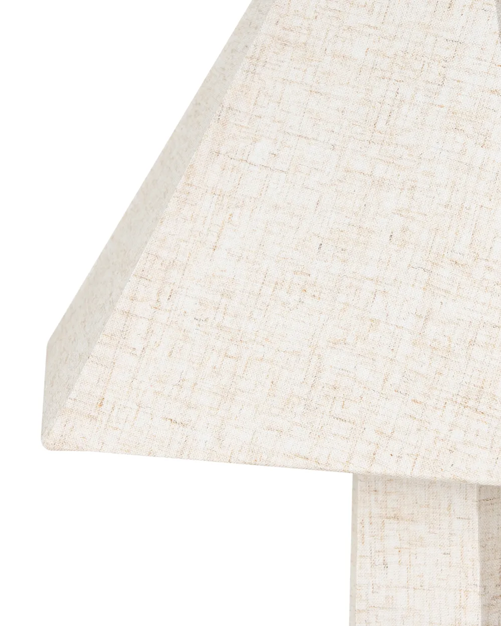 Golvlampa DEMBI Konstlinne Ljusbeige_1017145