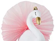 Kids Wall Decor Swan ODETTA 32 cm Cotton White_848339