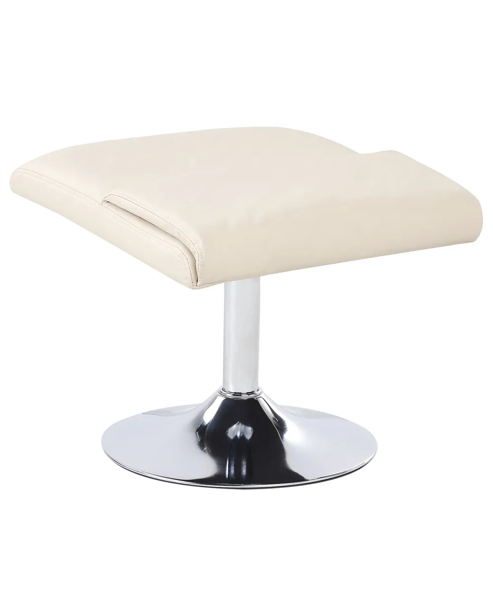 Massage Chair LEGEND with Footstool Faux Leather Light Beige_963869