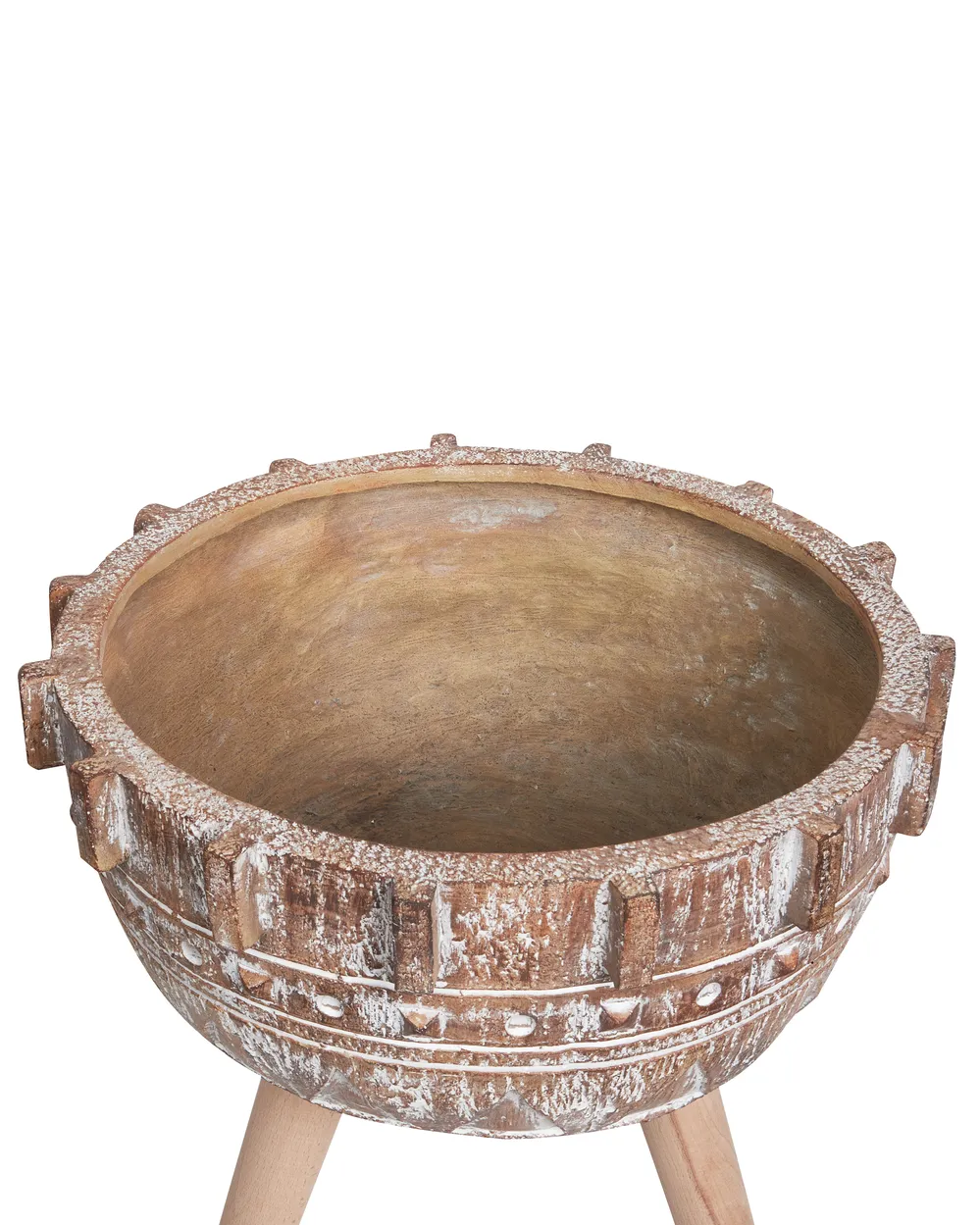 Elevated Plant Pot ASPLENIUM 37 cm Light Brown_937060