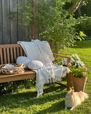 Blanket CHAOHANI Fabric 220 x 240 cm Off-White_978670