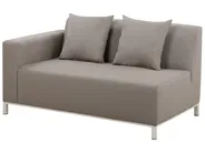 Garden Corner Sofa with Table 5 Seater BELIZE Modular Beige Right Hand_833570