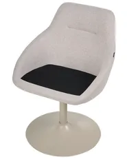Dining Chair Swivel WESTMINSTER Fabric Light Beige_1120497