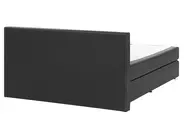 Divan Bed Faux Leather PRESIDENT 160 x 200 cm (EU King Size) Black_35856