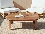 Garden Coffee Table TALSANO 120 cm 80 cm Acacia Wood Brown_1154681