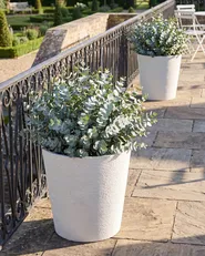 Set of 2 Plant Pots ARMERIA 50 cm White_1123882