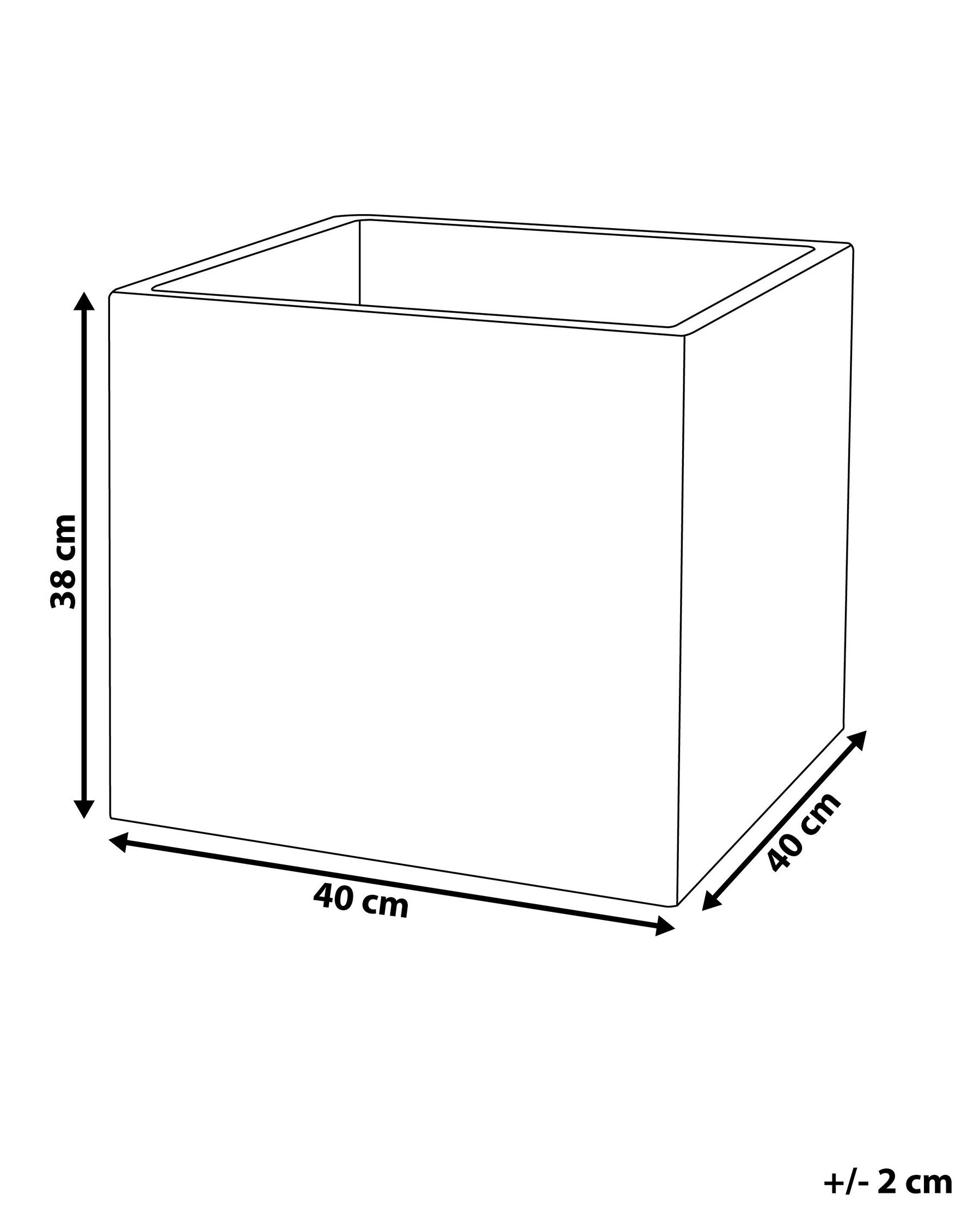 Plant Pot PAROS 40 cm Black_761484