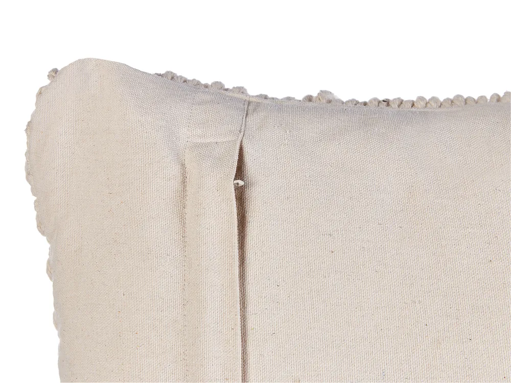 Set med 2 prydnadskuddar BESHAM 45 x 45 cm Bomull Ljusbeige Geometriskt tryck_904593