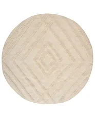 Kids Rug TURTUK  Light Beige ø 160 cm Cotton_1155199