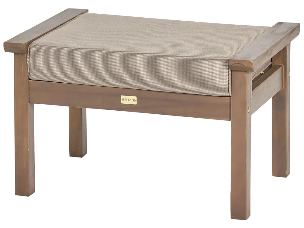 Garden Lounge Set with Table 4 Seater MANILA Acacia Wood Dark Brown_862468