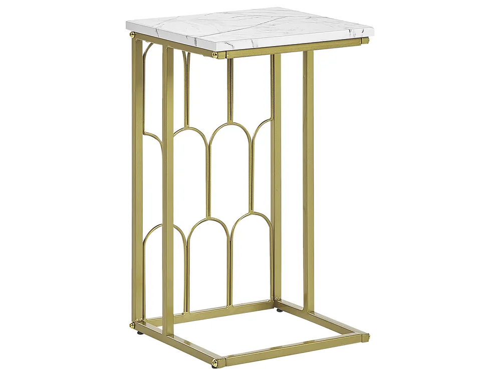 Side Table PANDALE White Marble