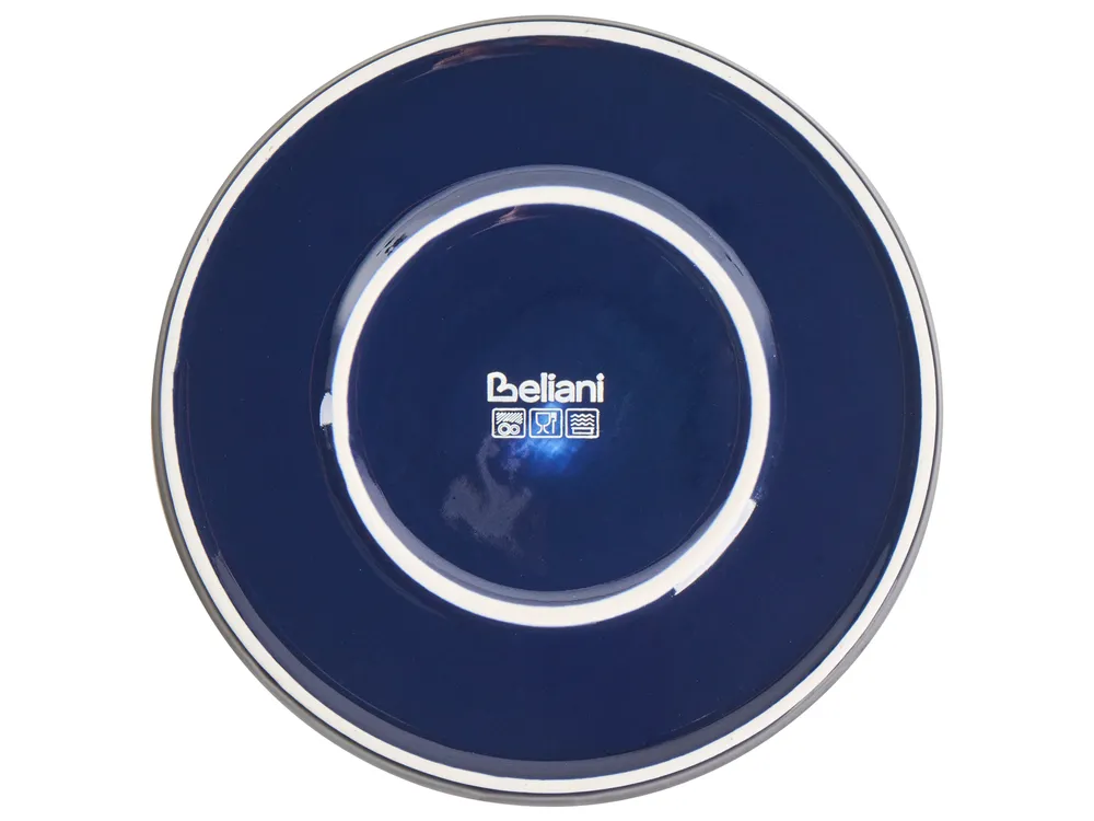 Set of 16 Dinnerware TAMARIND Porcelain White/ Blue_1026559