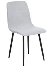 Set of 4 Dining Chairs TUSCOLA Fabric Light Grey_999535