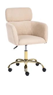Desk Chair ALENA Boucle Light Beige_1085669