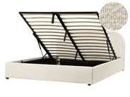 Ottoman Bed QUILLIEN Boucle Light Beige 140 x 200 cm (EU Double)_916523