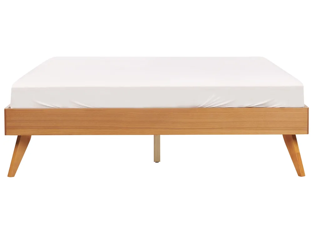 Bed without Headboard BERRIC 160 x 200 cm (EU King Size) Natural Ash Wood_912535