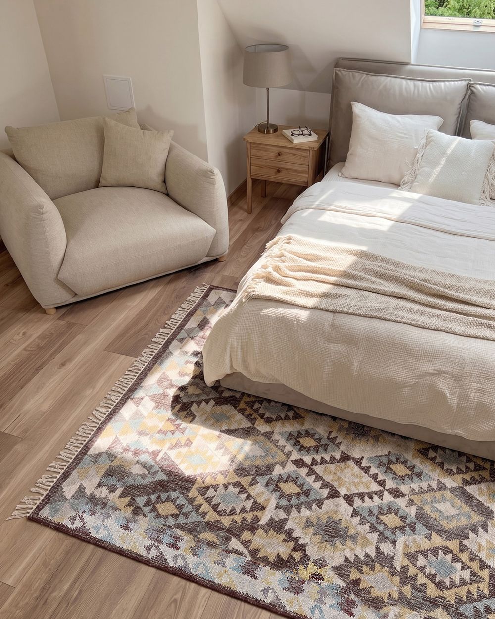 Rug FENER Multicolour 160 x 230 cm Jute