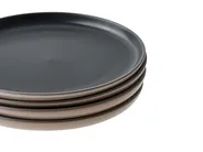 Set med 16 matserviser NUTMEG Stengods Svart/ Beige_1049584