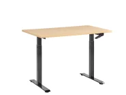 Manual Adjustable Standing Desk DESTINES 120 cm 72 cm Black/ Light Brown_1000537