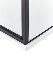 Duschväggar DARLI 700 x 700 x 1850 mm Svart_944129