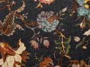 Throw Cushion RAMONDA 45 x 45 cm Velvet Multicolour Floral Pattern_838935