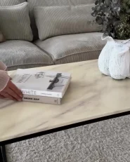 Coffee Table DELANO Marble/ Black_1173745