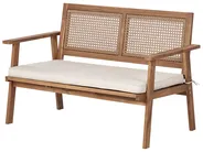 Garden Lounge Set with Table 4 Seater ARENELLA Certified Acacia Wood Light Beige_928376
