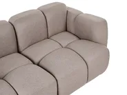 Modular Corner Sofa 4 Seater MAKSABERG Fabric Taupe Right Hand_1136551