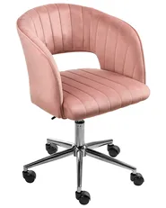 Skrivbordsstol KATONAH Sammet Rosa_1016617