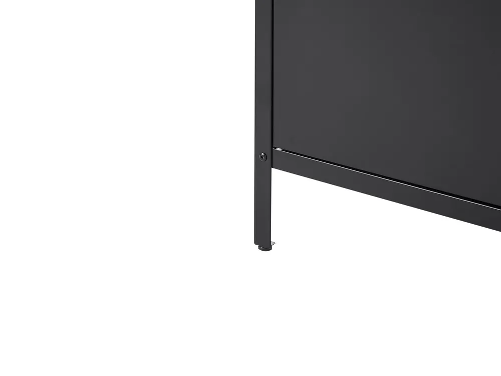 2 Piece Outdoor Kitchen Set with Sink VILAMA Black Metal_872524