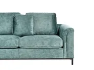 Corner Sofa 5 Seater OSLO with Ottoman Velvet Teal Right Hand_964637