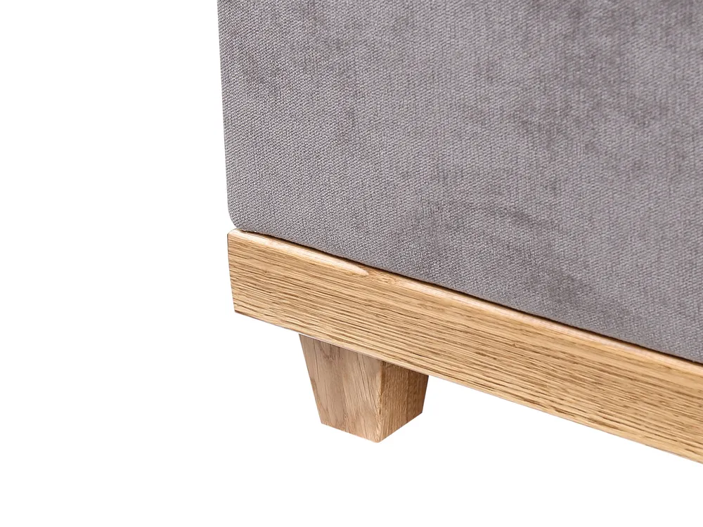 Divan Bed with Storage DYNASTY Fabric Taupe 160 x 200 cm (EU King Size)_953961
