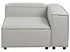 Corner Seat ARDAL Fabric Light Grey Left Hand