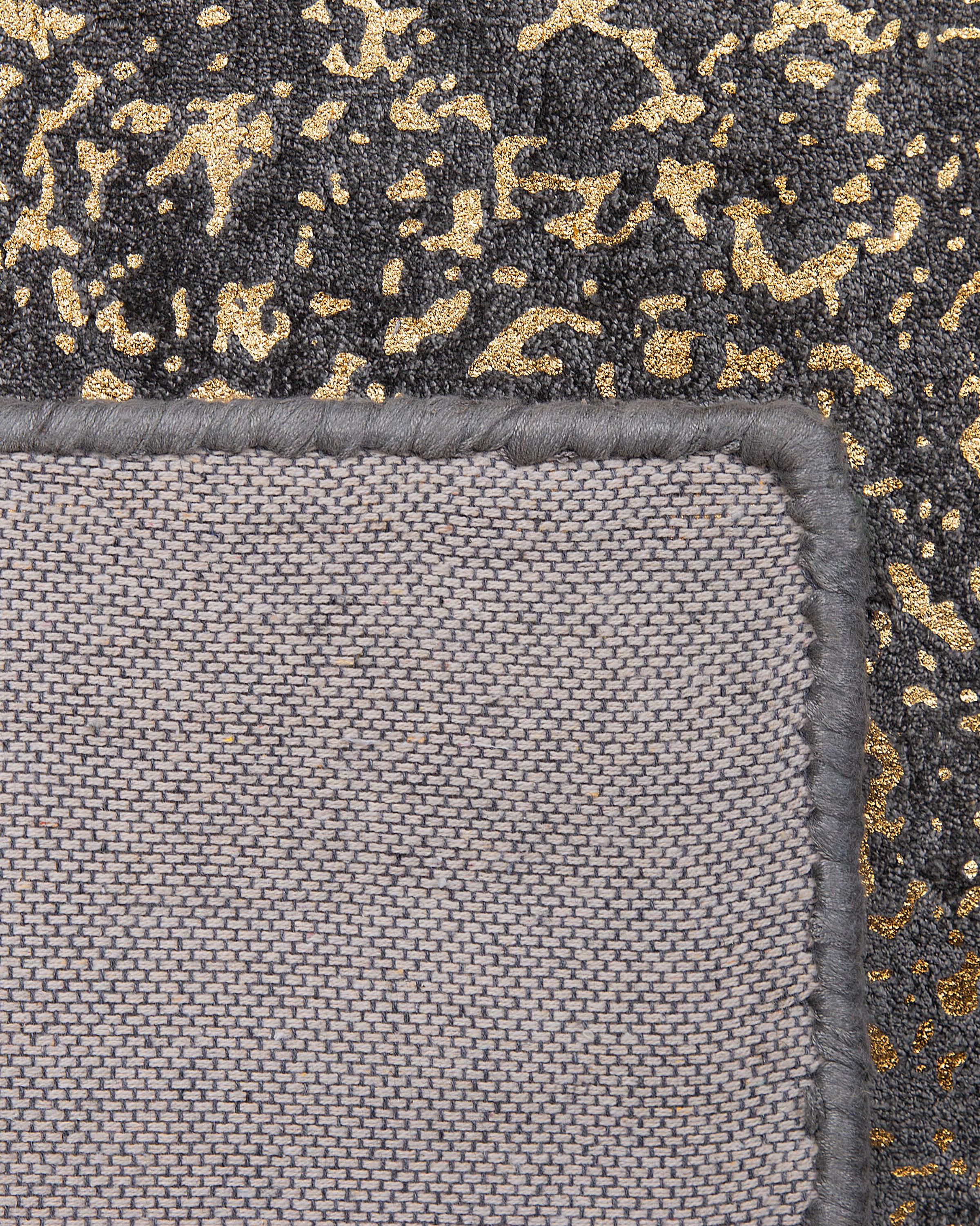Rug ESEL Gold 80 x 150 cm Viscose_762527