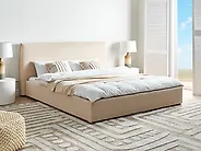 Bed Boucle LAVAUR 180 x 200 cm (EU Super King) Beige_1184083
