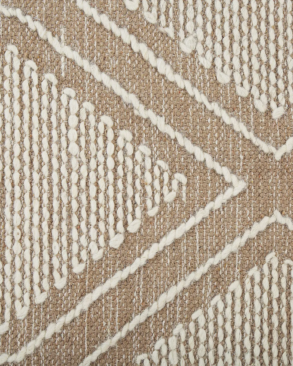 Rug KACEM Beige 80 x 150 cm Cotton_831139