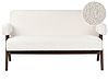 Sofa 2-seters TAMRE Bouclé Off-White/mørkebrun